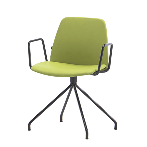 INCLASS UNNIA TAPIZADA VERDE CON BRAZOS
